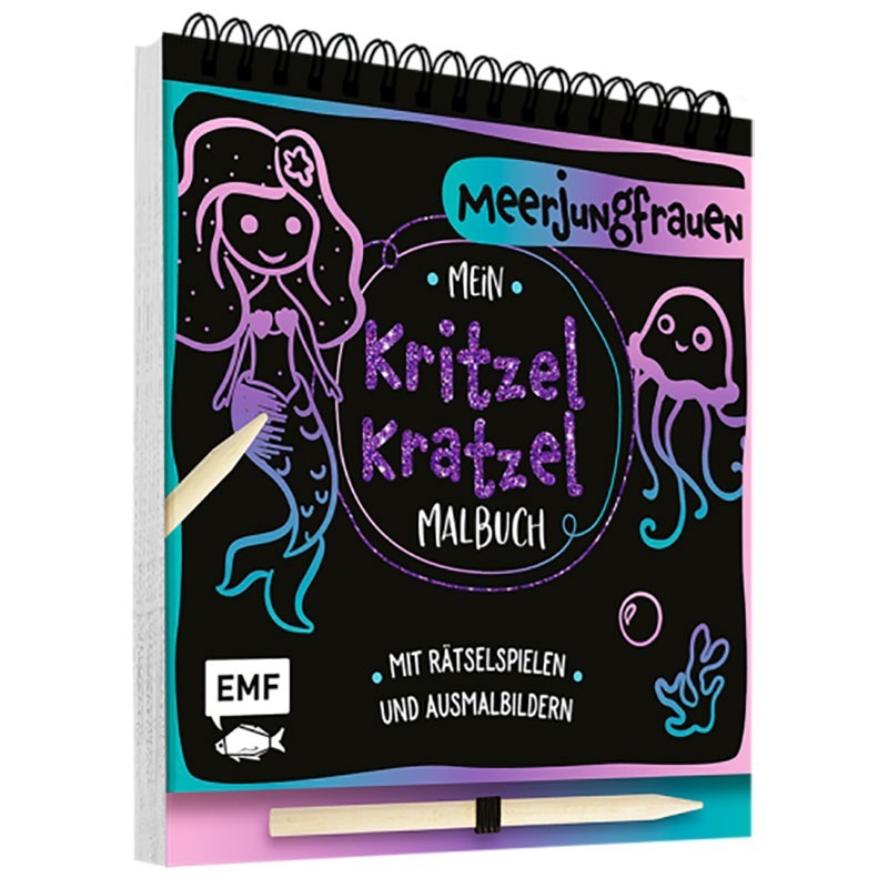 Mein Kritzel-Kratzel-Malbuch Meerjungfrauen