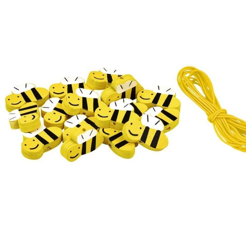 Holzperlen Set Frühlingszauber