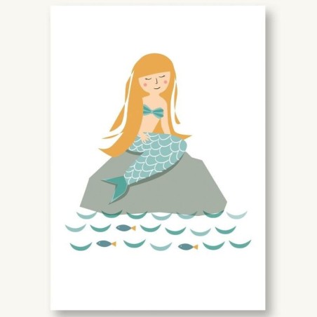 Postkarte Kleine Meerjungfrau