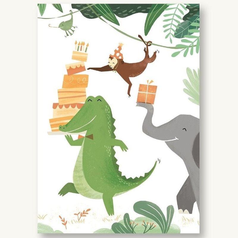 Geburtstagskarte Krokodil
