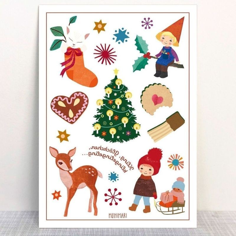 Kindertattoo Set Weihnachten Monimari