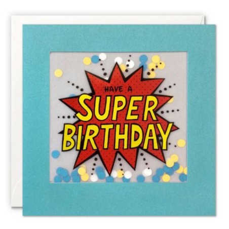 Geburtstagskarte Super Birthday Shakies