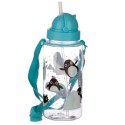 Trinkflasche Pinguin mit Strohhalm