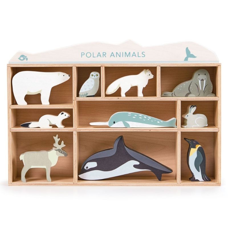 Polartiere aus Holz von Tender Leaf Toys