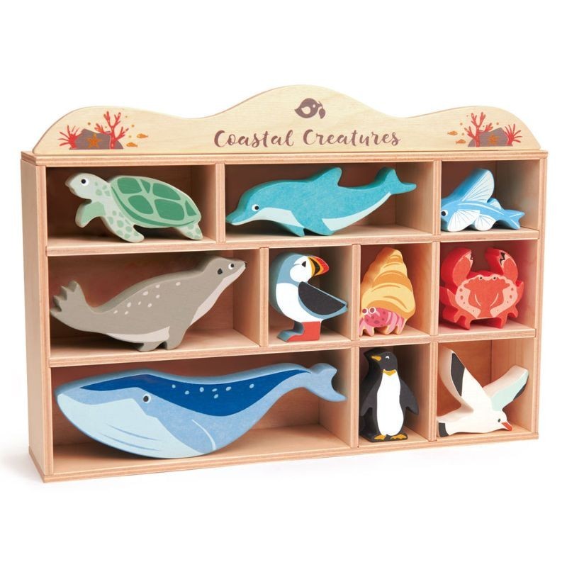 Meerestiere aus Holz von Tender Leaf Toys