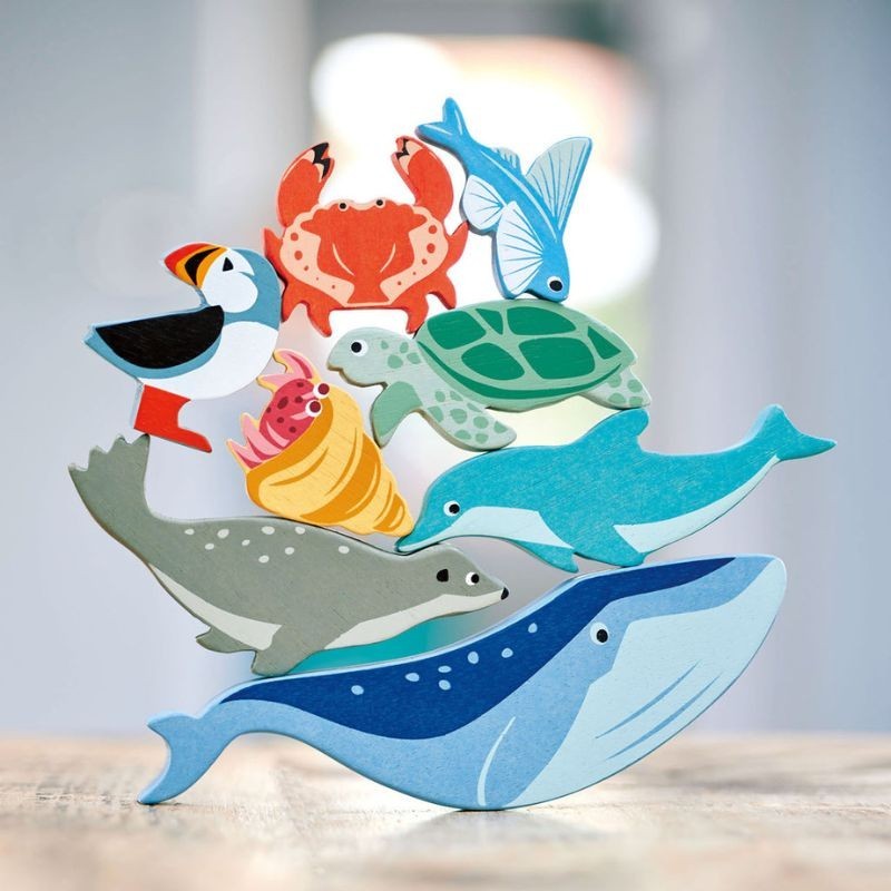 Meerestiere aus Holz von Tender Leaf Toys