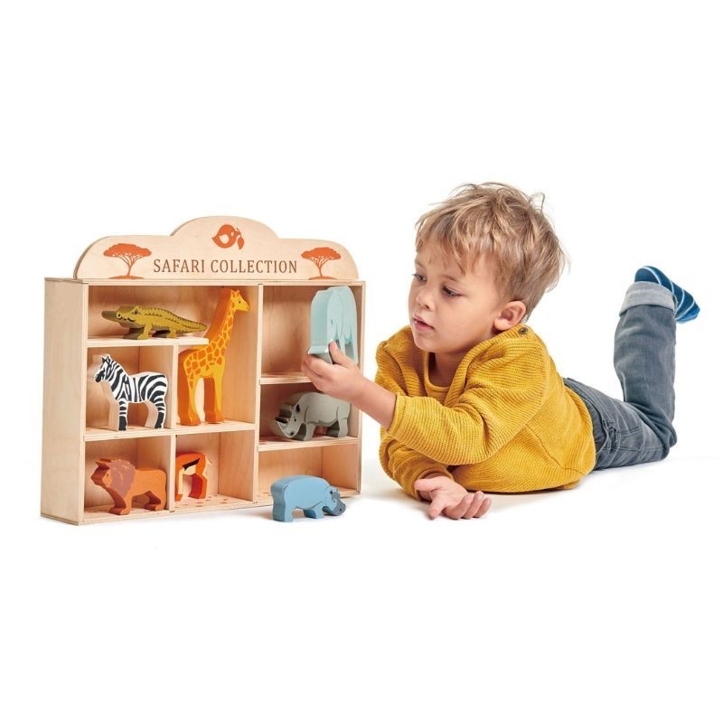 Safari Tiere aus Holz von Tender Leaf Toys