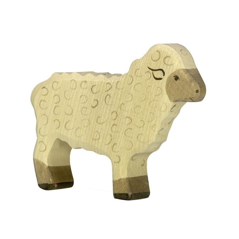 Holztiger Holzfigur Schaf