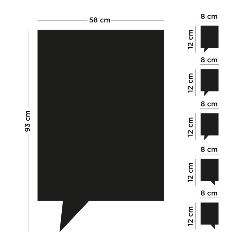 Magnettafel Sprechblase