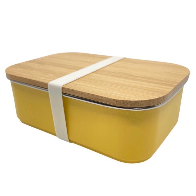 Lunchbox Edelstahl Smikkels gelb