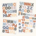Magnetbuchstaben ABC blau caramel 125 teilig