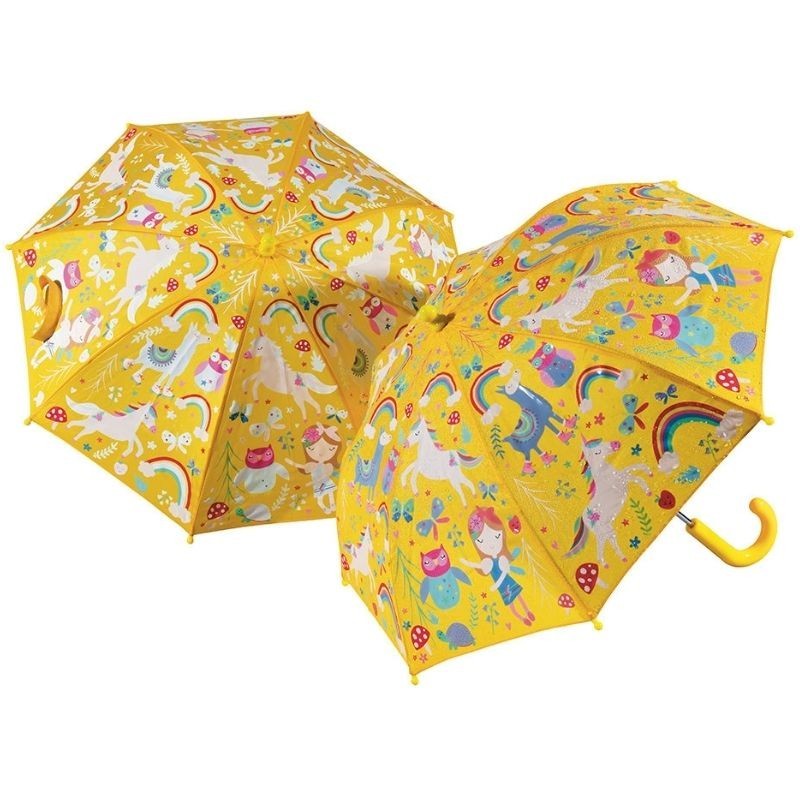 Kinder Regenschirm Regenbogen Märchen farbwechselnd