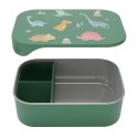 Lunchbox Edelstahl Dinosaurier grün