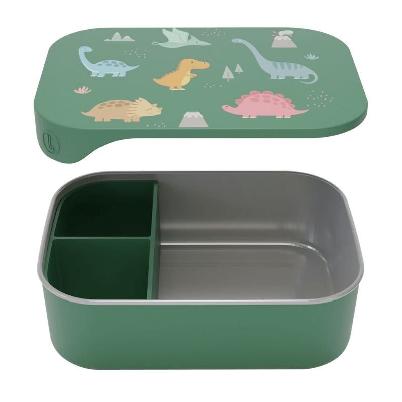 Lunchbox Edelstahl Dinosaurier grün