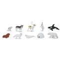 Arktis - Set mit 12 kleinen handbemalten Figuren