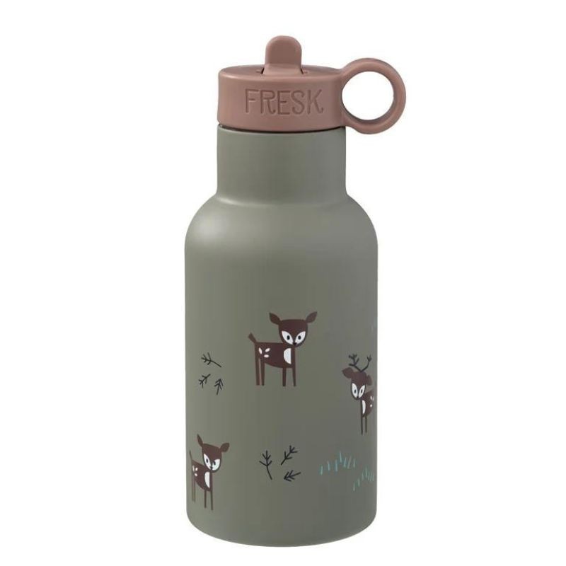 Thermosflasche Reh olive