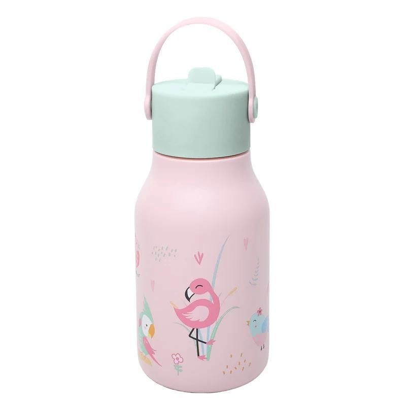 Trinkflasche Edelstahl Flamingo & Co
