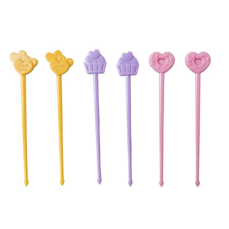 Bento Food Picks Sticks Piekser pastell