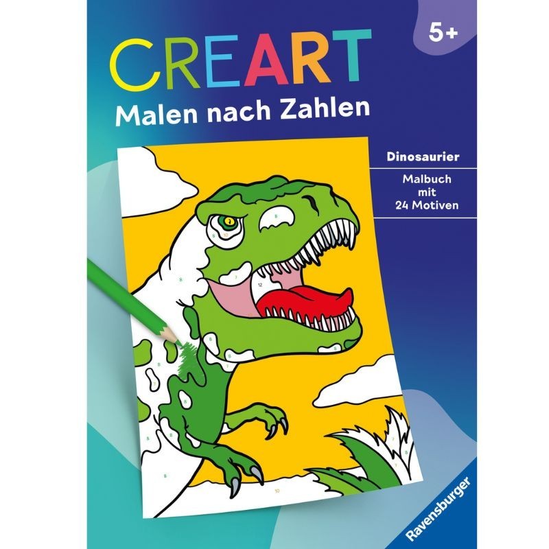 Malen nach Zahlen CreArt Dinosaurier