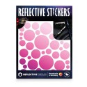 Reflektierende Sticker Bubbles pink