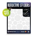 Reflektierende Sticker Bubbles weiss