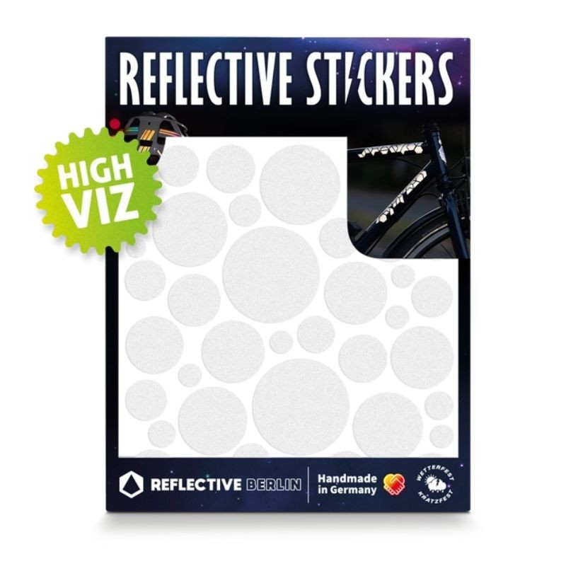 Reflektierende Sticker Bubbles weiss