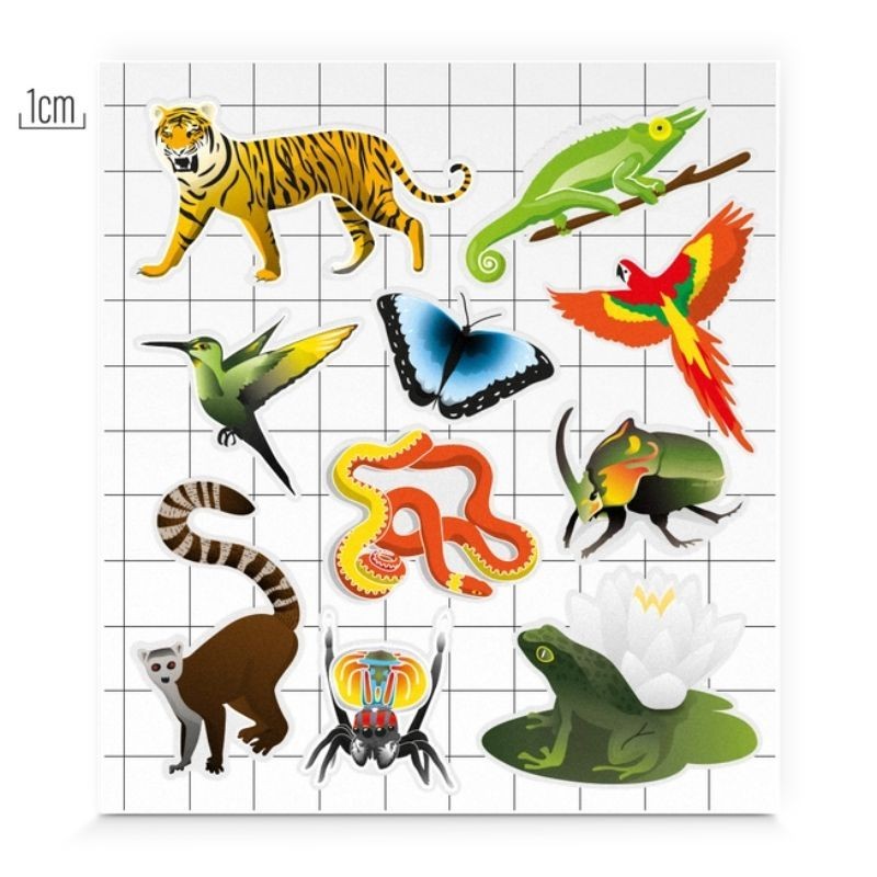 Reflektierende Sticker Jungle