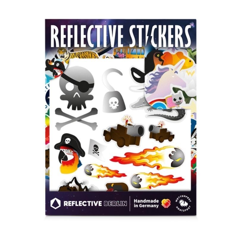 Reflektierende Sticker Piraten