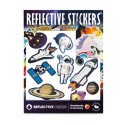 Reflektierende Sticker Space
