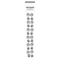 Sticker Pfoten silber