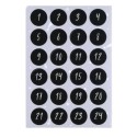 Adventskalender Zahlen Sticker Alma