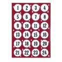 Adventskalender Zahlen Sticker Balthasar
