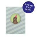 Geburtstagskarte Otter mit Magnet