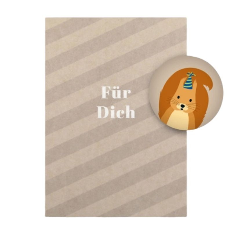 Geburtstagskarte Eichhörnchen mit Magnet