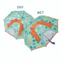 Regenschirm Dinosaurier 3D farbwechselnd bunt