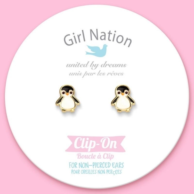 Ohrringe Ohrclips Pinguin