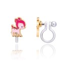 Ohrringe Ohrclips Reh pink