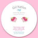 Ohrringe Ohrclips Igel rosa
