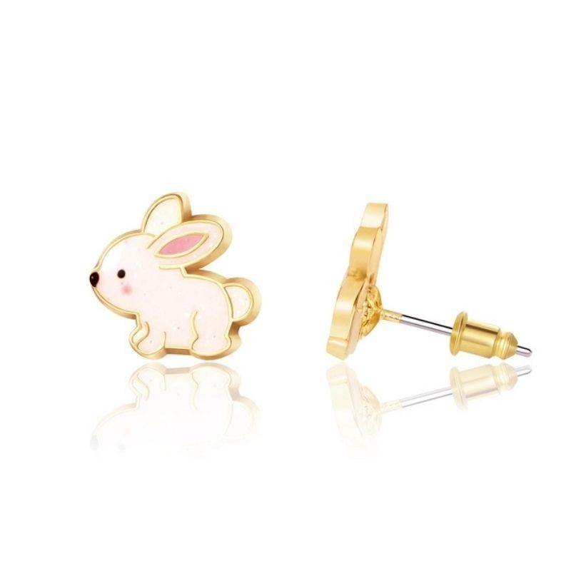Ohrringe Ohrstecker Hase glitzer