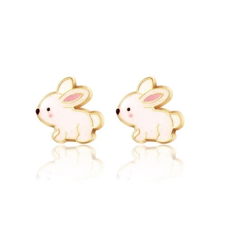 Ohrringe Ohrstecker Hase glitzer