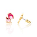 Ohrringe Ohrstecker Reh pink