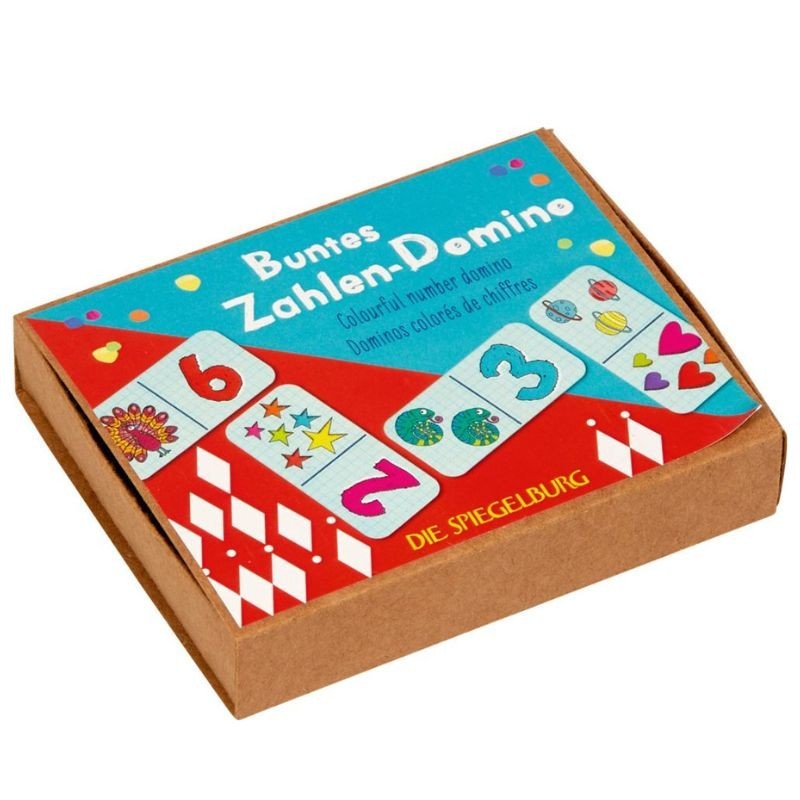 Buntes Zahlen Domino