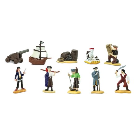 Piraten - Set mit 9 handbemalten Figuren