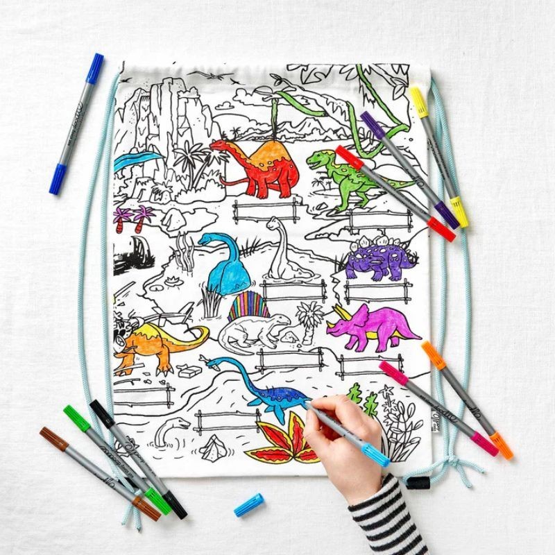 Turnbeutel the doodle Dinosaurier