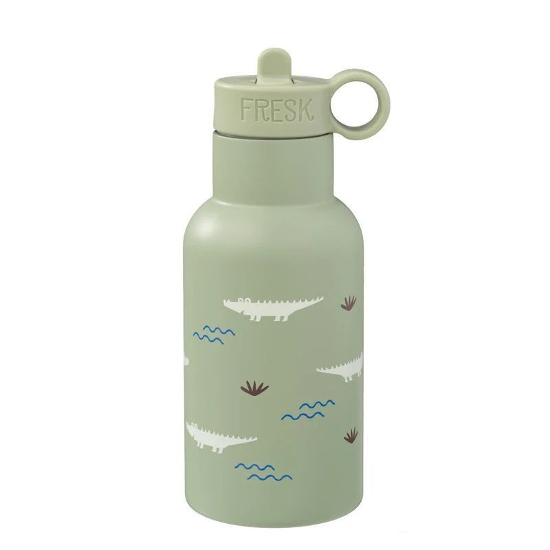 Thermosflasche Krokodil grün