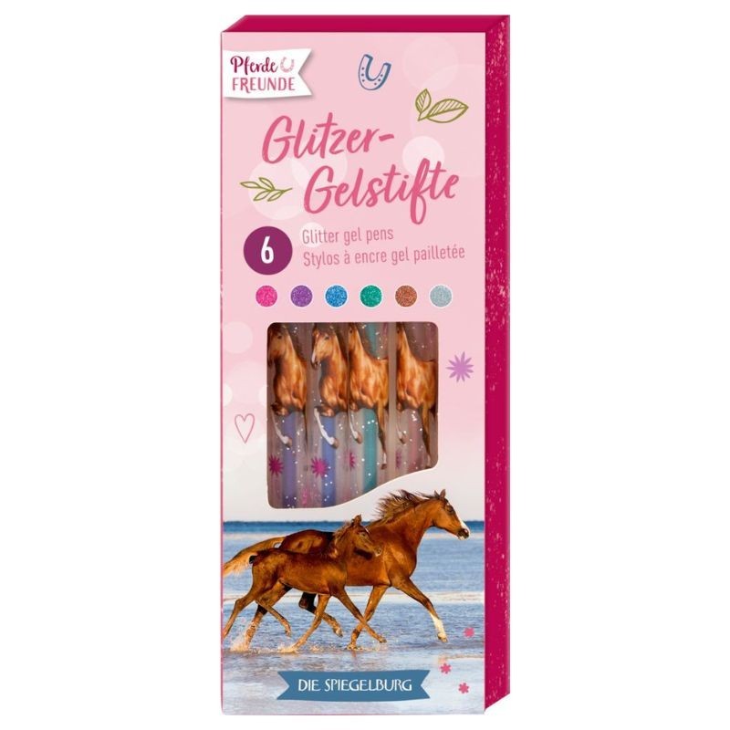 Gelstifte Glitzer Pferde