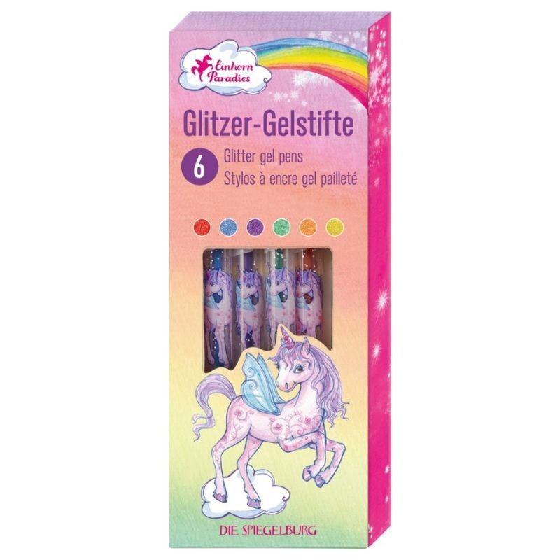 Gelstifte Glitzer Einhornparadies