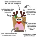 Adventskalender basteln Rentiere rosa