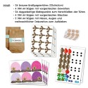 Adventskalender basteln Rentiere rosa