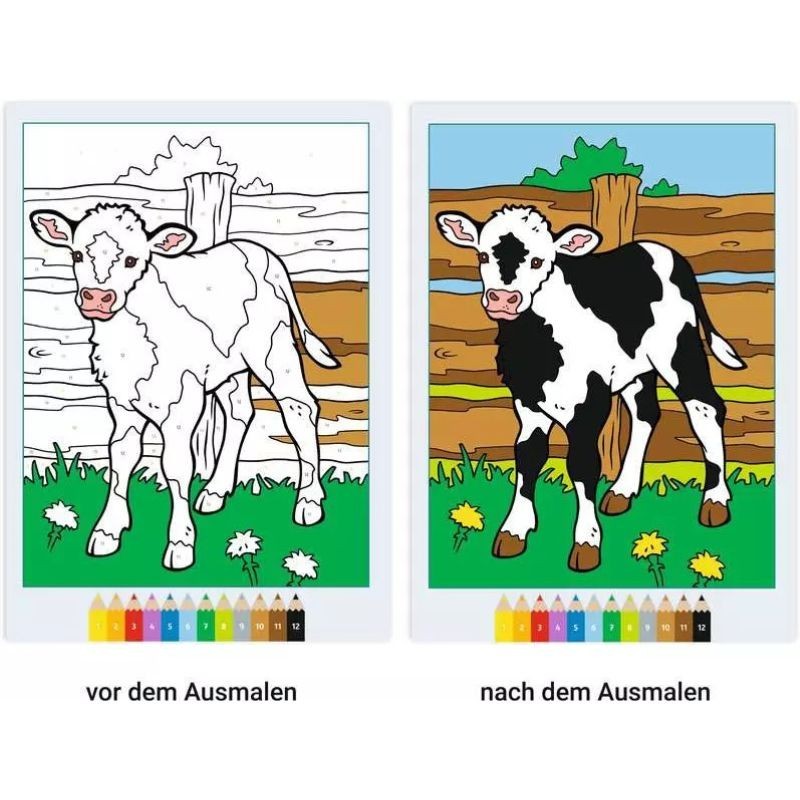 Malen nach Zahlen CreArt Tierkinder